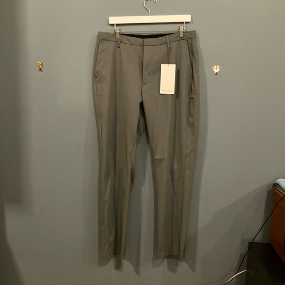 Ministry of Supply Gray Dress Pants with Tailored Look and Straight Leg Design - Picture 1 of 4